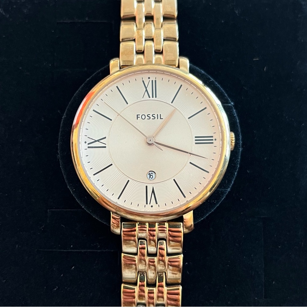 Fossil Jacqueline Multifunction Rose Gold-Tone Stainless Steel Watch